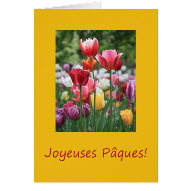 Joyeuses Pâques French Happy Easter Cards (Front)