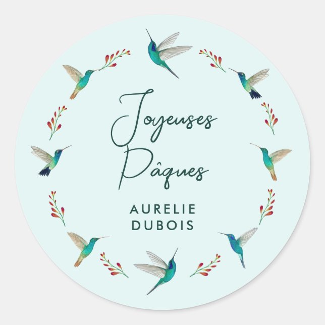 Joyeuses  Pâques Sticker (Front)
