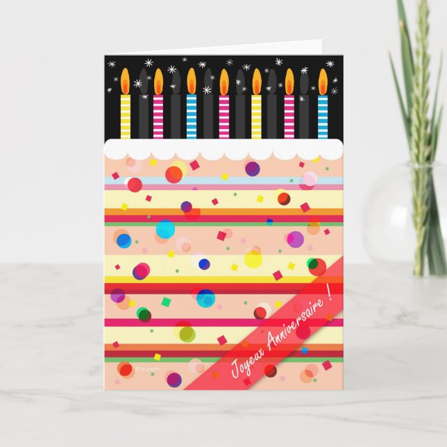 Joyeux Anniversaire ! Card (Front)