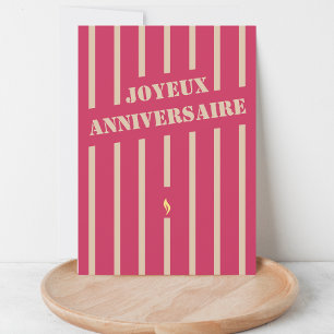 Joyeux anniversaire french birthday greeting card