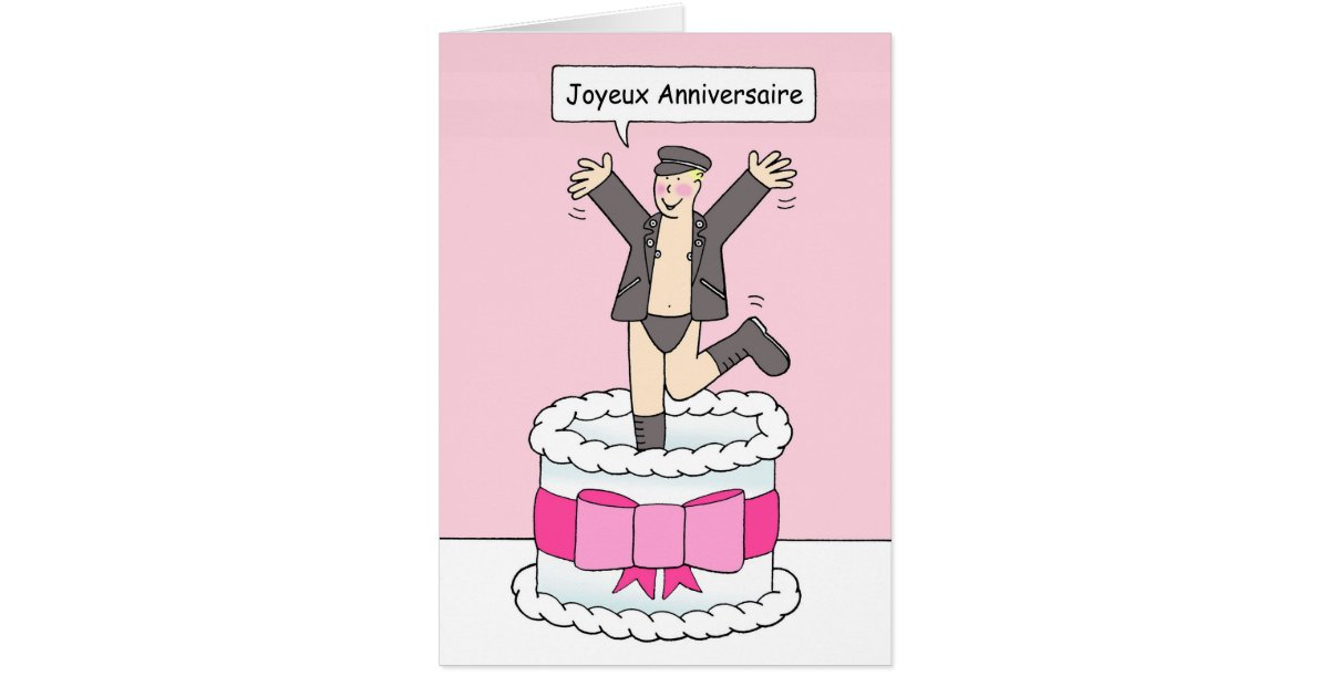 Joyeux Anniversaire Gay French Birthday Humor Zazzle Com