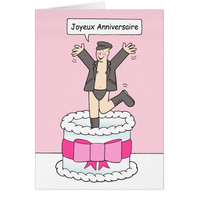 Joyeux Anniversaire Gay French Birthday Humor (Front)