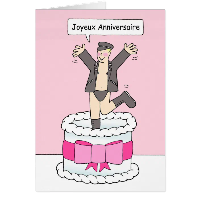 Joyeux Anniversaire Gay French Birthday Humor Zazzle Com