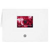 joyeux anniversaire rose cards (Back Horizontal)