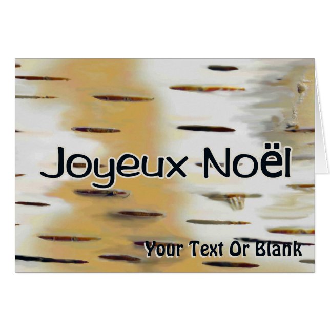 Joyeux Noёl - Birchbark Cards (Front Horizontal)