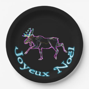 Joyeux Noёl - Electric Moose Paper Plates
