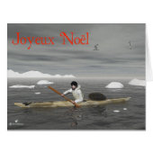 Joyeux Noёl - Inuit Kayak (Front Horizontal)