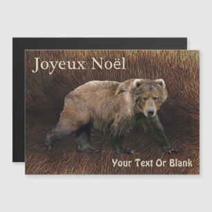Joyeux Noёl - Kodiak Bear On Caribou Fur