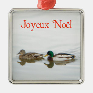 Joyeux Noёl - Mallards Metal Ornament