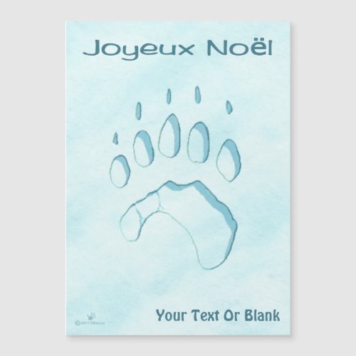 Joyeux Noёl _ Polar Bear Paw Print