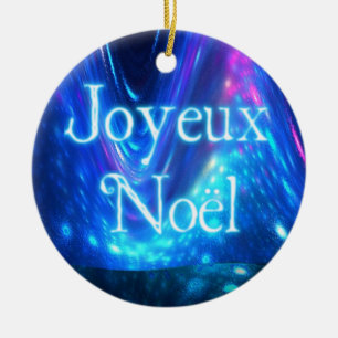 Joyeux Noёl - Qaanaaq - Northern Lights Ceramic Ornament