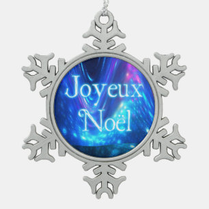 Joyeux Noёl - Qaanaaq - Northern Snowflake Pewter Christmas Ornament