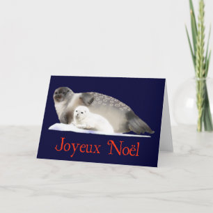 Joyeux Noёl - Ringed Seal Holiday Card