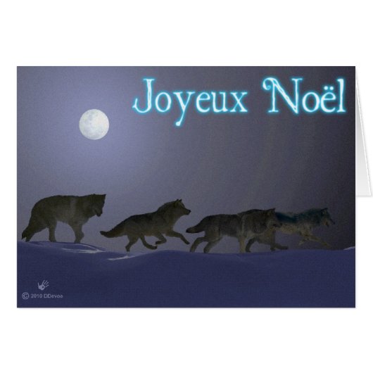 Joyeux Noёl - Wolfpack Cards (Front Horizontal)