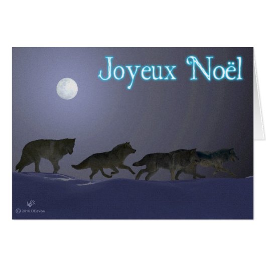 Joyeux Noёl - Wolfpack Cards (Front Horizontal)