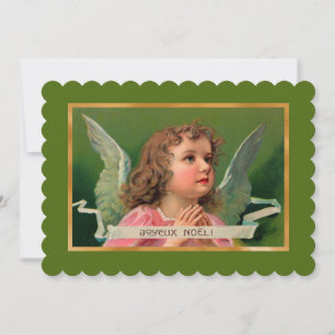 Joyeux Noel Angel Card or Invitation