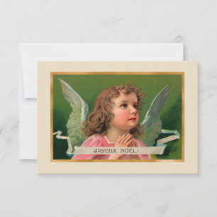 Joyeux Noel Angel Card or Invitation