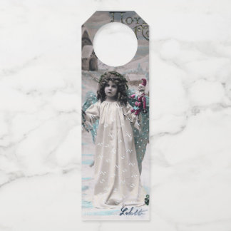 Joyeux Noel  Bottle Hanger Tag