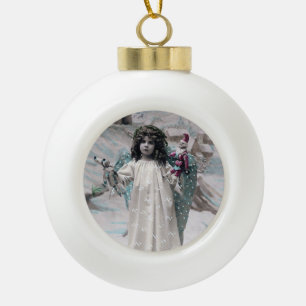 Joyeux Noel  Ceramic Ball Christmas Ornament