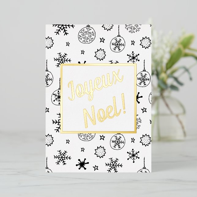 Joyeux Noel! Christmas Holiday with Your Words (Standing Front)