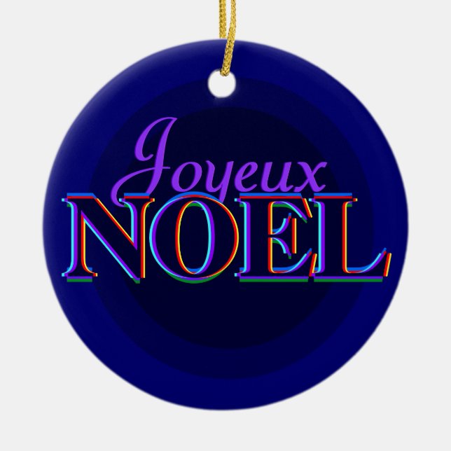 Joyeux Noel Christmas ornament (Front)