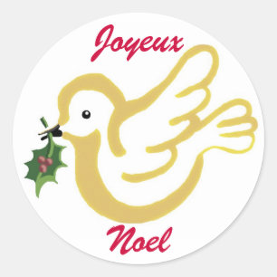 Joyeux Noel Classic Round Sticker