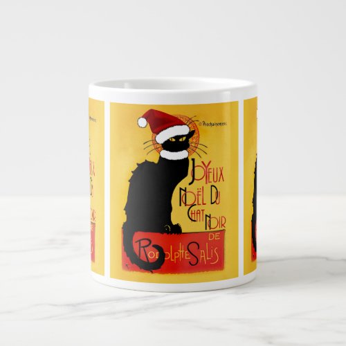 Joyeux Nol Du Chat Noir Giant Coffee Mug