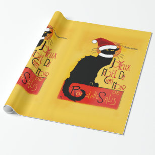 Chat Noir Wrapping Paper Zazzle 100 Satisfaction Guaranteed