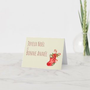 Joyeux Noël et Bonne Année, French Christmas Card