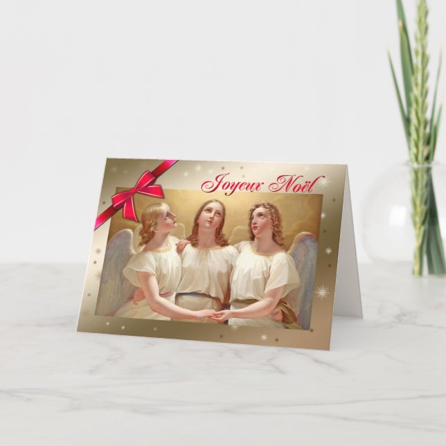 Joyeux Noël. Fine Art Christmas Card in French (Front)