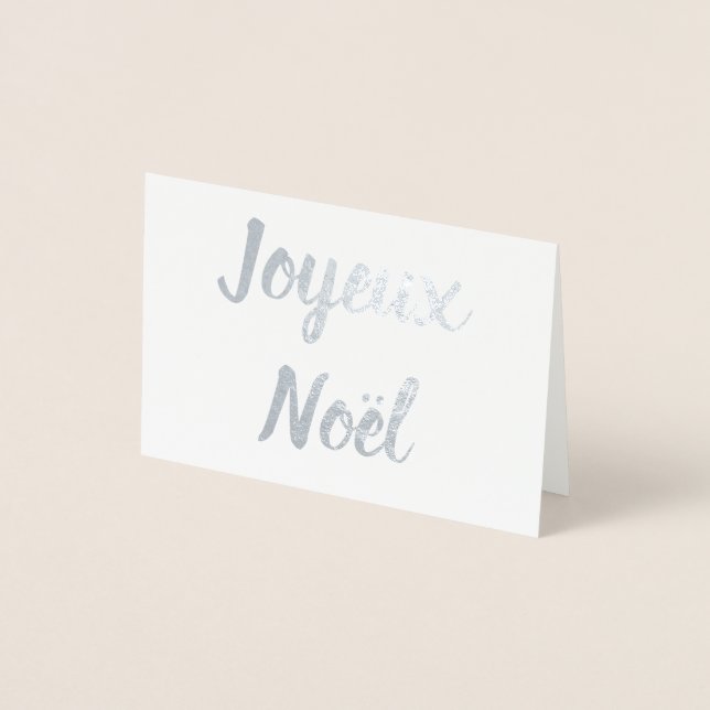 Joyeux Noël Foil Card (Front)
