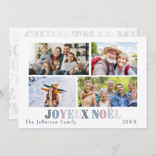 Joyeux Noel Four Photo Card