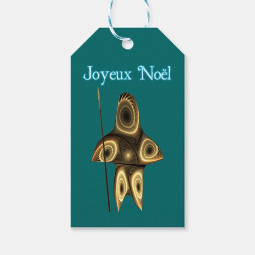 Joyeux Noel _ Fractal Inuit Hunter Gift Tags