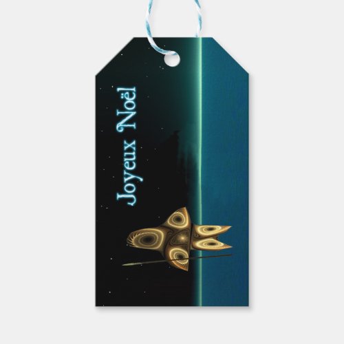 Joyeux Noel _ Fractal Inuit Hunter Gift Tags