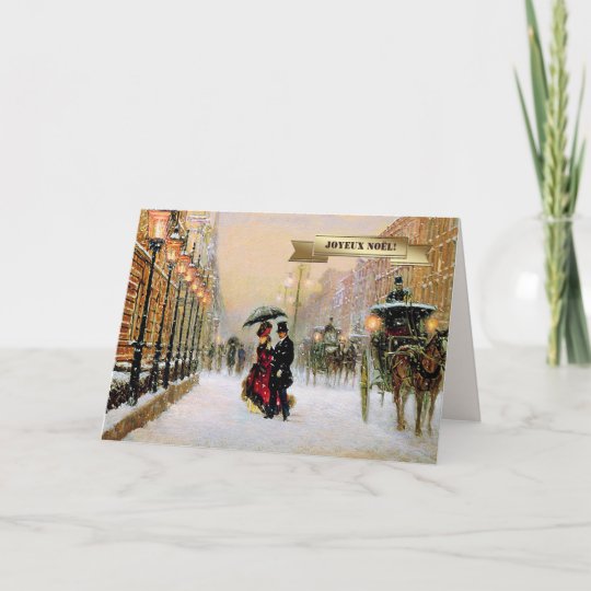 Joyeux Noël. French Christmas Greeting Cards | Zazzle.com