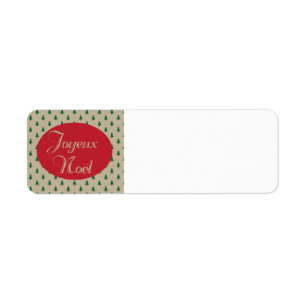 Joyeux Noel - French Christmas Return Labels