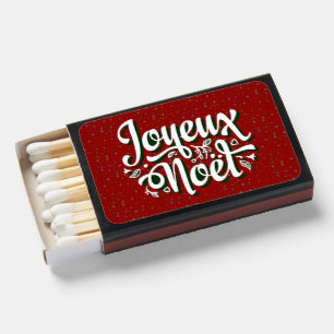 Joyeux Noël French Christmas Text  Matchboxes