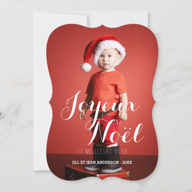 Joyeux Noël | French Holiday Photo Card (Front)