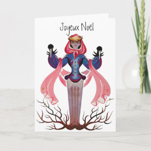 Joyeux Noel French Vintage Christmas New Year Holiday Card