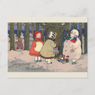"Joyeux Noel" French Vintage Christmas Postcard