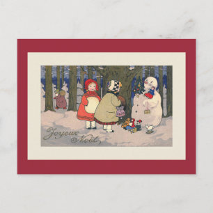 Joyeux Noel French Vintage Christmas Postcard