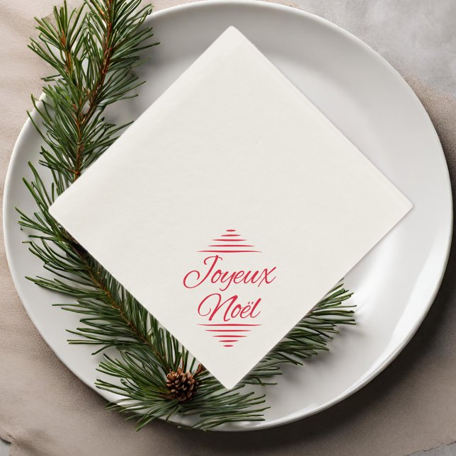 Joyeux Noel - French Xmas wishes Napkins (Creator Uploaded)