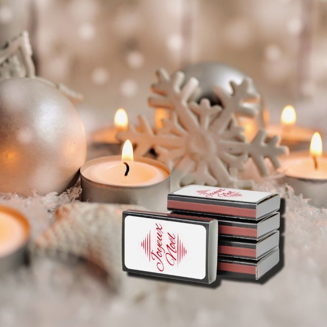 Joyeux Noel - French Xmas wishes - red white Matchboxes (Creator Uploaded)