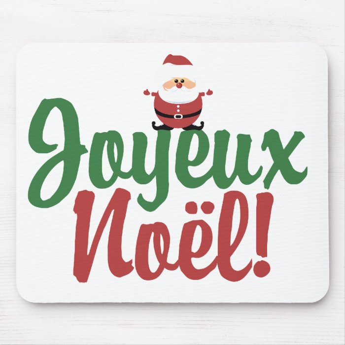 Joyeux Noel Happy Christmas Mousepads