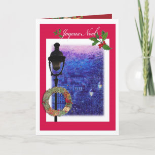 Joyeux Noel illustrated Paris Holiday Card