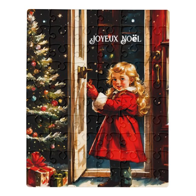 Joyeux Noël - little girl Jigsaw Puzzle (Puzzle Vertical)