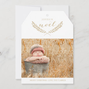 JOYEUX NOEL MODERN HOLIDAY PHOTO CARD