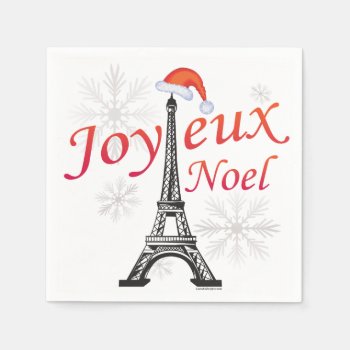 Joyeux Noel Napkins by christmasgiftshop at Zazzle
