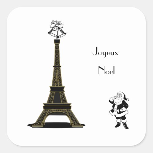 Joyeux Noel Paris French Christmas Sticker