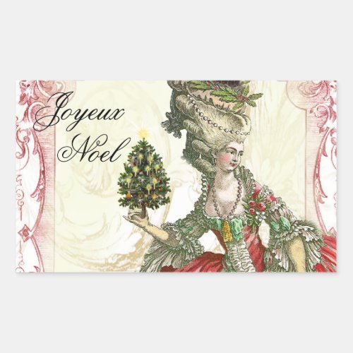 Joyeux Noel Rectangular Sticker